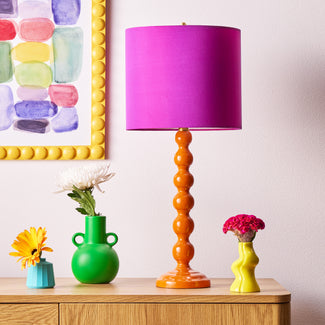 Lillee table lamp in burnt orange