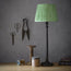 Luty table lamp in mahogany