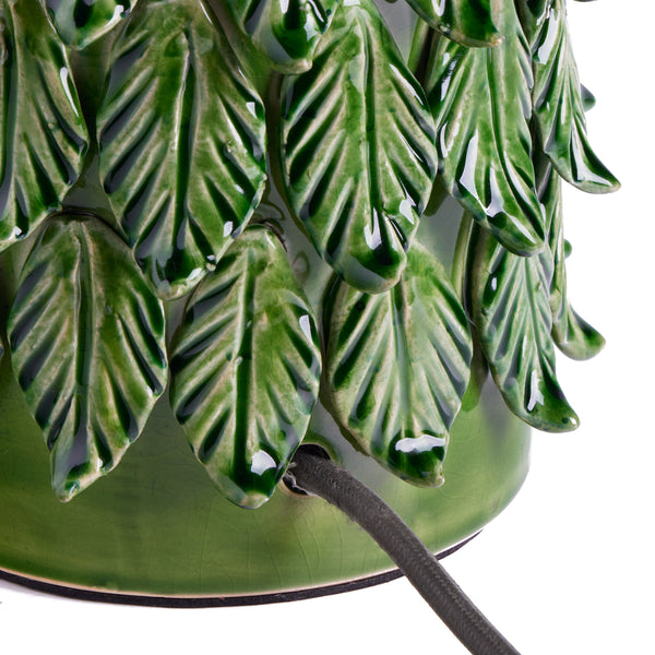 Palmier table lamp in green by Matthew Williamson