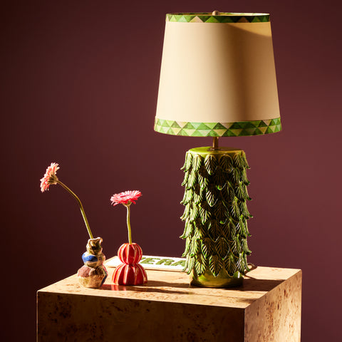Fenmzee Sage Green Ceramic Table Lamps Set Of 2 – Modern Nightstand Lamps With Linen Shade & 2 LED Bulbs Included (3000K, E26 Base)