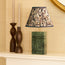 Criss Cross cordless table lamp in green marble