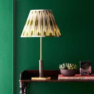 Fitzroy cordless table lamp in brass and bronze