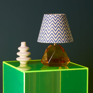 Isabella cordless table lamp in amber