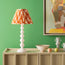 Lillee cordless table lamp in white lacquered wood