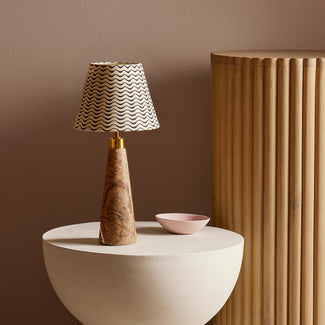 Smaller Marmaron  cordless table lamp in brown