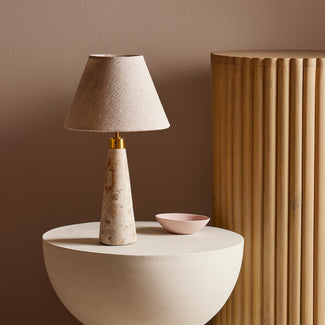 Smaller Marmaron  cordless table lamp in grey