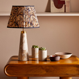 Larger Marmaron cordless table lamp in grey