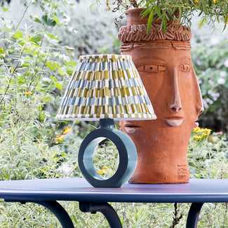 Oscar cordless table lamp in Denim by the Novogratz
