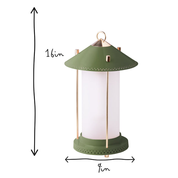 希少　LOV×PF LANTERN SLEEVE BAD FELLOWS medium Stefan cordless lantern in Moss by the Novogratz
