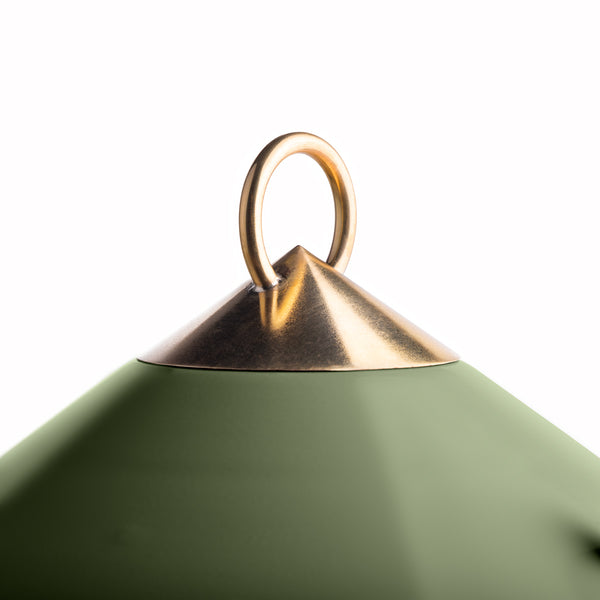 medium Stefan cordless lantern in Moss by the Novogratz