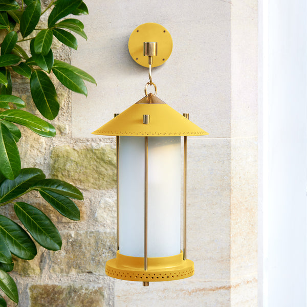 medium Stefan cordless lantern in Sand by the Novogratz