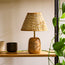 Thimble cordless table lamp in natural marble