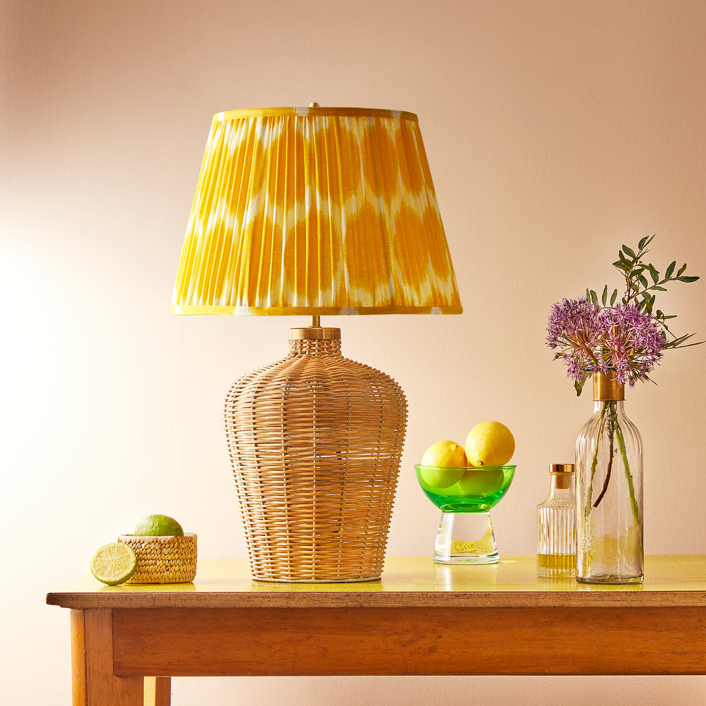 Table Rump Light Regular Rattle table lamp in natural cane