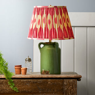 Rufus Table Lamp in green ceramic