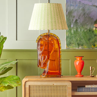 Whinny Table Lamp in amber resin