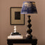 Larger Wobster table lamp in deepish brownish black lacquered wood