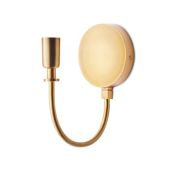 Gramma wall fixture in antiqued brass