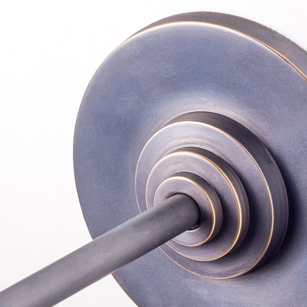 Elbow cordless wall fixture in bronze