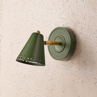 Brandy wall sconce in Moss by the Novogratz