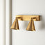 Double Crick spot light in antiqued brass