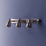 Large and long Humph wall sconce in antiqued silver