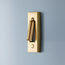 Niche wall sconce in antique brass finish