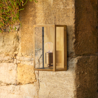 Smaller Orford wall sconce antique brass