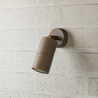 Portreath adjustable pillar light in bronze