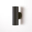 Larger Portreath exterior wall sconce in storm