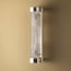 Long Roddy wall sconce in nickel with glass rods