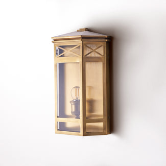 Rothesay wall sconce in antiqued brass